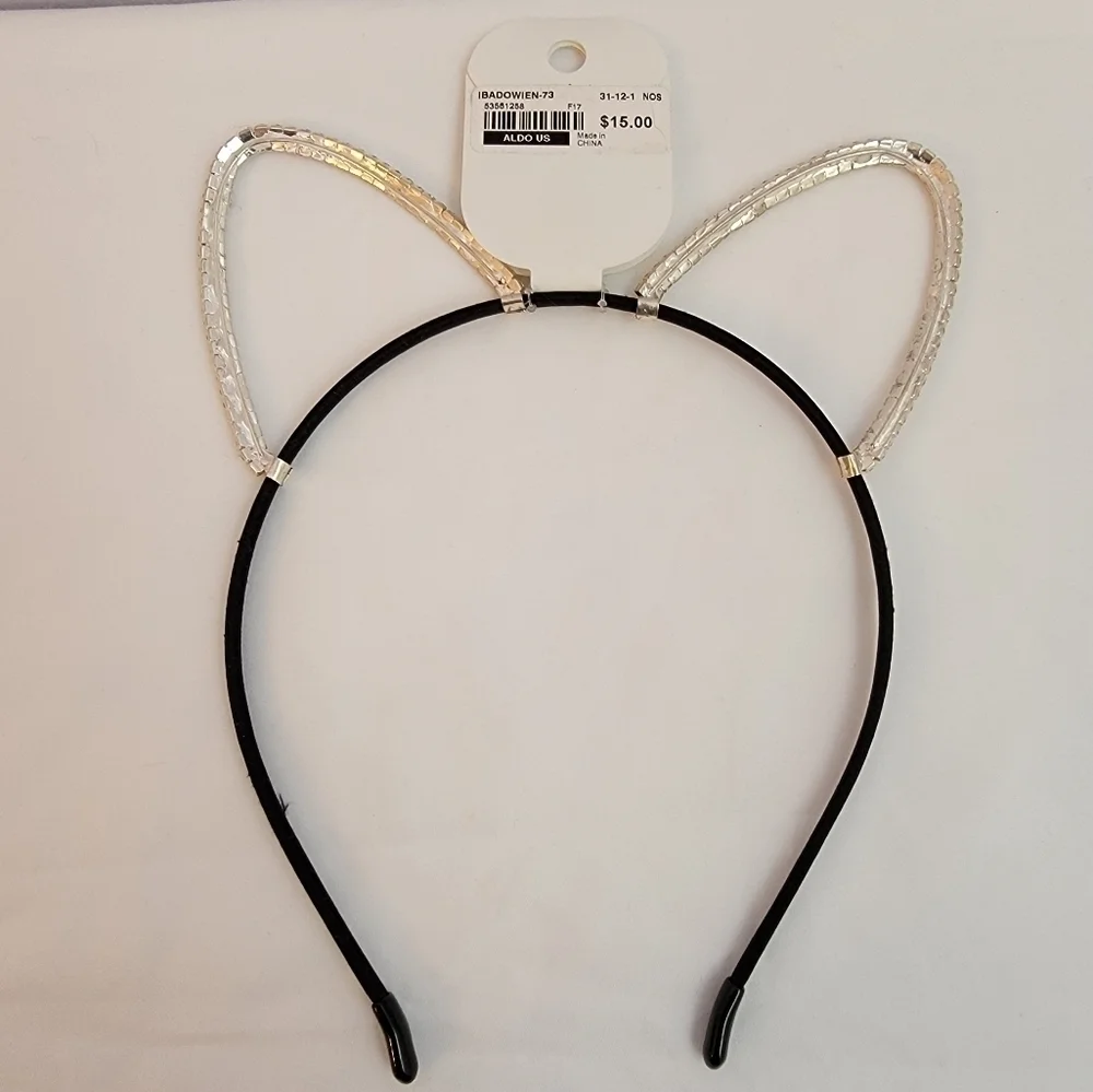 Aldo Rhinestone Cat Ears Headband